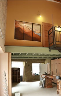 vitrail contemporain cloison verriere chambre creation jura bourgogne franche comte atelier 630