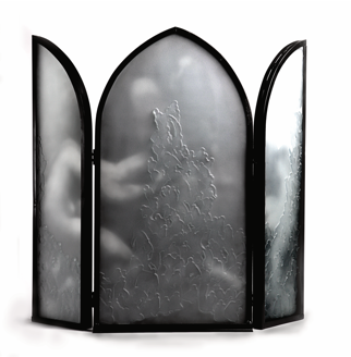 vitrail peinture verre retable corps rupture noir blanc sculpture art gwenola hatet