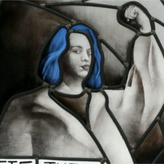 vitrail eglise feminisme art gwenola hatet
